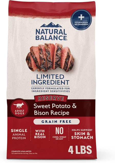 Limited Ingredient Diet | Adult Grain-Free Dry Dog Food | Protein Options Include Salmon, Duck, Bison, Beef, Lamb, Venison, or Chicken