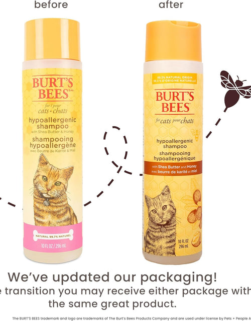 Load image into Gallery viewer, Cat Hypoallergenic Shampoo with Shea Butter &amp; Honey | Moisturizing &amp; Nourishing Cat Shampoo | Cruelty, Sulfate &amp; Paraben Free, Ph Balanced for Cats - Made in USA, 10 Oz - 2 Pack

