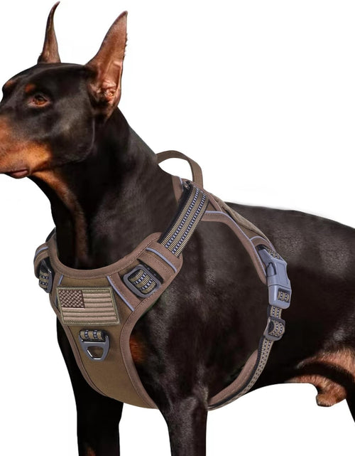 Load image into Gallery viewer, Tactical Dog Harness for Large Medium Small Dogs No Pull, Famous TIK Tok No Pull Dog Harness, Fit Smart Reflective Pet Walking Harness for Training, Adjustable Dog Vest Harness with Handle

