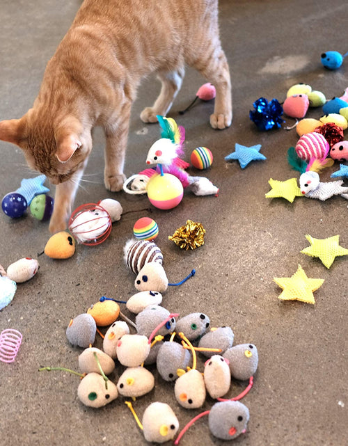 Load image into Gallery viewer, 20 Pcs Cat Toys, Catnip Mice, Cat Mouse Toys, Catnip Cat Toys, Interactive Play for Cat, Puppy, Kitty, Kitten (Grey)
