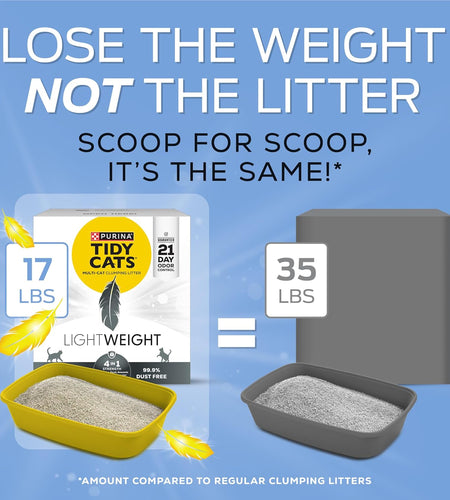 Purina  Lightweight 4-In-1 Strength Clumping Cat Litter