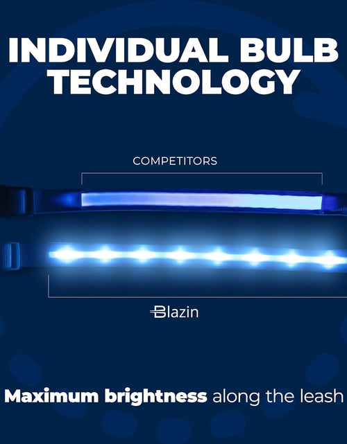Load image into Gallery viewer, LED Light up Dog Collar - 1,000 Feet of Visibility - Brightest for Night Safety - USB Rechargeable with Water Resistant Glowing Dog Collar Light
