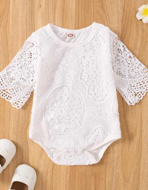 Load image into Gallery viewer, Baby Girl Clothes Outfits Toddler Infant Baby Romper Top+Jeans Clothing Set
