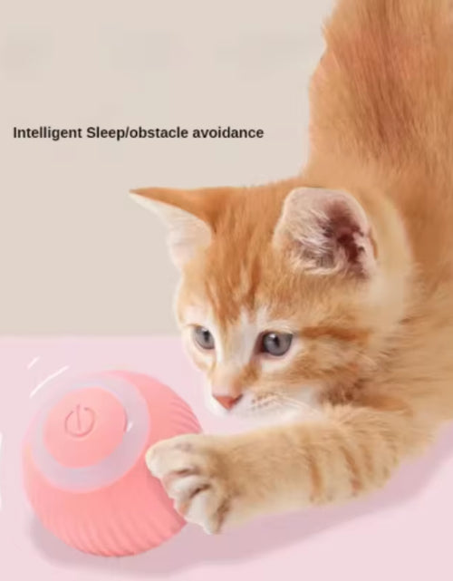 Load image into Gallery viewer, Automatic Electric Cat Ball Toy Interactive Rolling Smart Self-Moving Kitten Plaything for Indoor Cats Training and Fun
