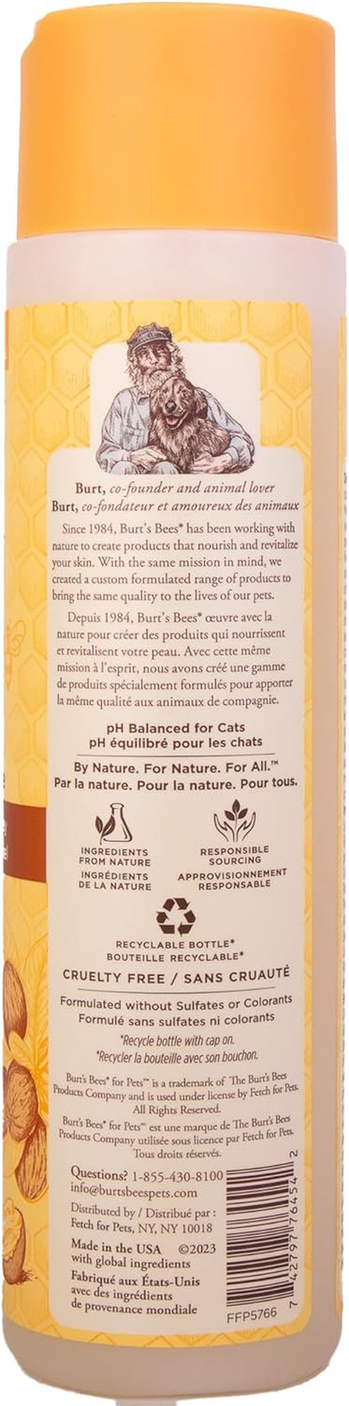 Cat Hypoallergenic Shampoo with Shea Butter & Honey | Moisturizing & Nourishing Cat Shampoo | Cruelty, Sulfate & Paraben Free, Ph Balanced for Cats - Made in USA, 10 Oz - 2 Pack